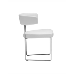 Стул Tauro белый металлические ножки