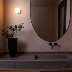 PING Белый настенный/потолочный светильник LED 7,8W 3000K IP44