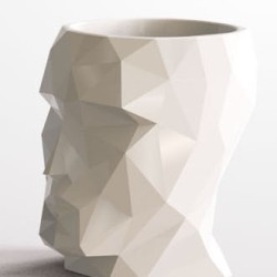 Кашпо Adan Nano Glossy белое