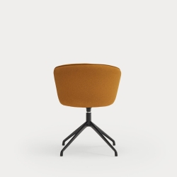 Поворотный стул Add черный/горчичный