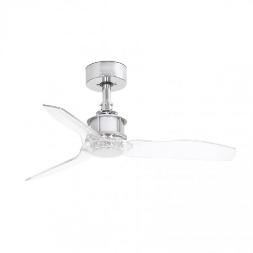 Хромированный потолочный вентилятор JUST FAN XS  прозрачный Ø910mm