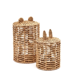 Venezia Набор из 2 детских корзин из натурального волокна 40 см / 50 см