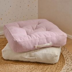 Напольная подушка Sarit из 100% хлопка розовая 60 x 60 cm