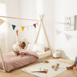 Напольная подушка Sarit из 100% хлопка розовая 60 x 60 cm