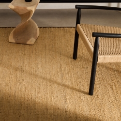 Sorina Ковер из натурального джута с зеленой каймой 160 х 230 см