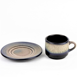 Кружка чашка чайная пара с блюдцем 200 мл Terra Design TKCapB2105