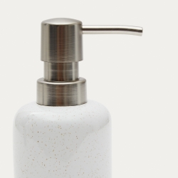 Selis Дозатор для мыла из керамики бежевого и белого цвета