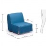 JOLLY диван-кровать T / sako синий S129SK25
