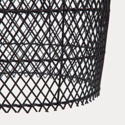 Потолочный абажур Domitila из ротанга с черной отделкой, Ø 44 см