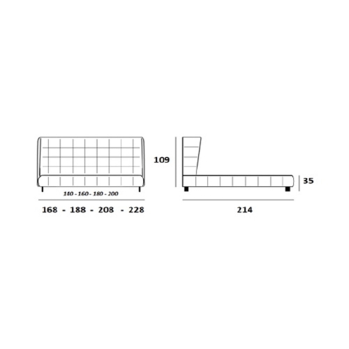 Кровать с решеткой Misha SELECTION ткань кат 5 160*200