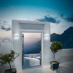 Уличное бра Ara Big белое