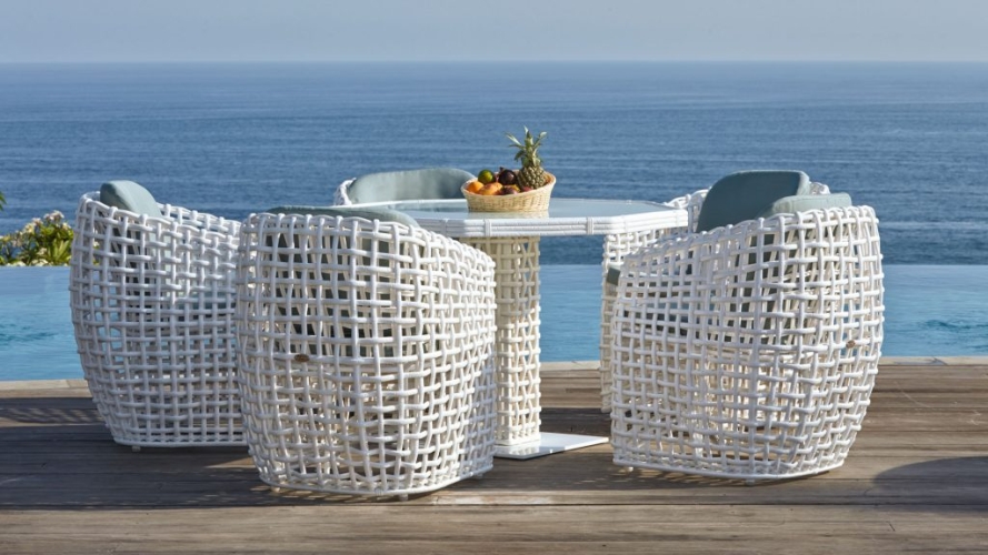 Стол обеденный круглый Dynasty D120 WHITE