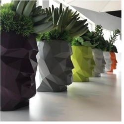 Кашпо Adan Nano матовое белое