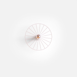 Бра Wheel 30 cm белый + цоколь 5 cm белый