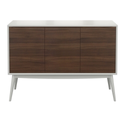 Буфет SEVILLA белый лак/шпон ореха