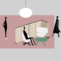 Разделительная панель Tapis мягкая