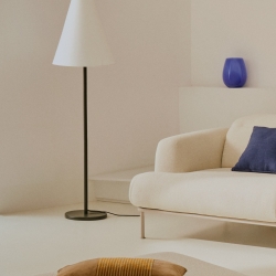 Чехол для подушки Minec синий 100% лен 45 x 45 см