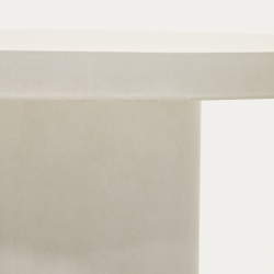 Aiguablava Круглый стол из белого цемента Ø 120 см