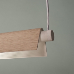 Подвесной светильник Roof LED S130 белый / корпус дуб