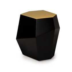 Приставной столик Three Rocks Lacquered-Top Brushed Brass High