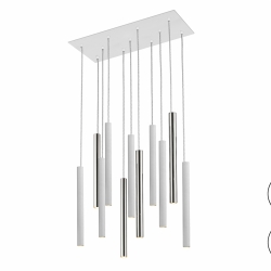 Подвесной светильник Varas 11L белый/хром DIM