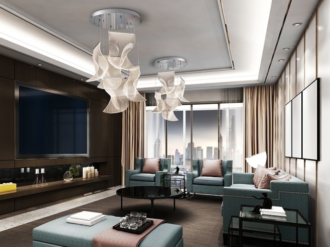 Люстра Velos II 5L хромированная