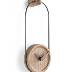 Настенные часы Micro Eslabon T графит-дуб