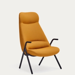 Кресло высокое Dins горчичное