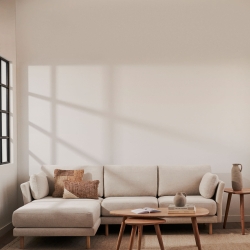 Eluana Журнальный столик из массива акации с натуральной отделкой Ø 110 x 60 см