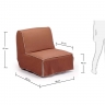 JOLLY диван-кровать T / sako коричневый S129SK10