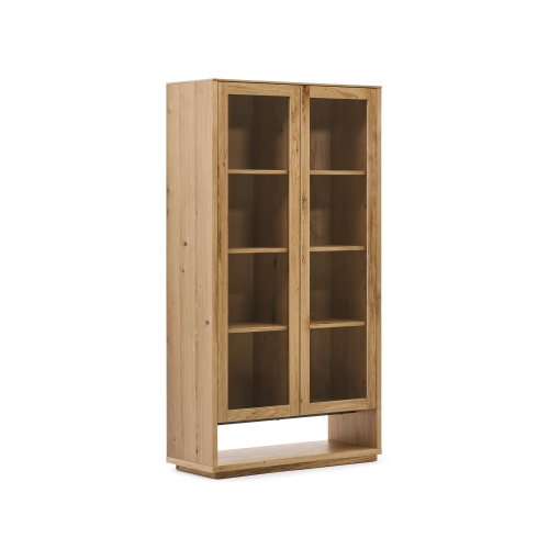 Alguema Витрина из дубового шпона с натуральной отделкой 100 x 185 см