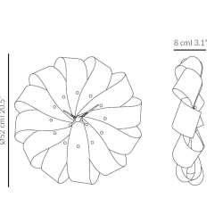 Часы Nomon Brisa (основание - орех/стрелки - орех/деления - орех). D=52см