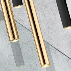 Подвесной светильник Varas 11L черный/золотой DIM