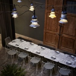 Уличный потолочный светильник Santorini C серый