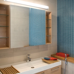 Светильник настенный/потолочный Bath A 90 см серебряный