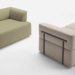 Модульное угловое кресло Entropy 75x120cm right