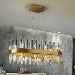 Люстра овальная Grace 20L золотая