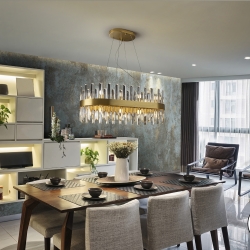 Люстра овальная Grace 20L золотая