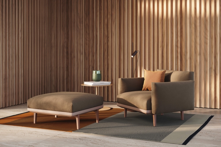 Банкетка Boma на перекрестных ножках KS2500800