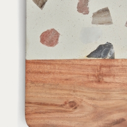 Temira Сервировочная доска из терраццо и дерева