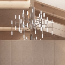 Люстра TheLight 109 см 5150/306 Satin Nickel