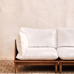 Portitxol Модульное угловое кресло из массива тикового дерева