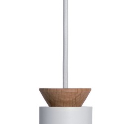 Подвесной светильник Triana белый/дуб