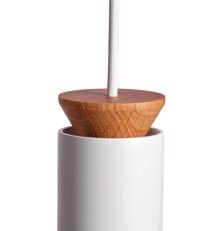 Подвесной светильник Triana белый/дуб