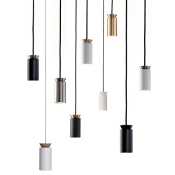 Подвесной светильник Triana белый/дуб