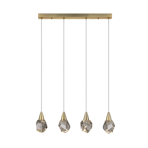 Люстра Aquaria 4L матовое золото