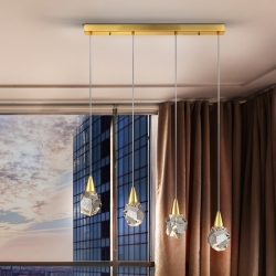 Люстра Aquaria 4L матовое золото