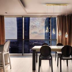 Люстра Aquaria 4L матовое золото