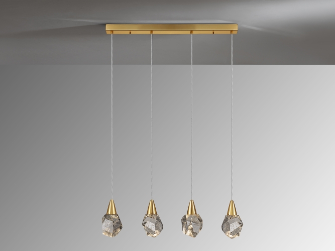 Люстра Aquaria 4L матовое золото