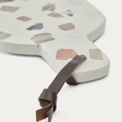 Сервировочная доска Temira разноцветная из терраццо